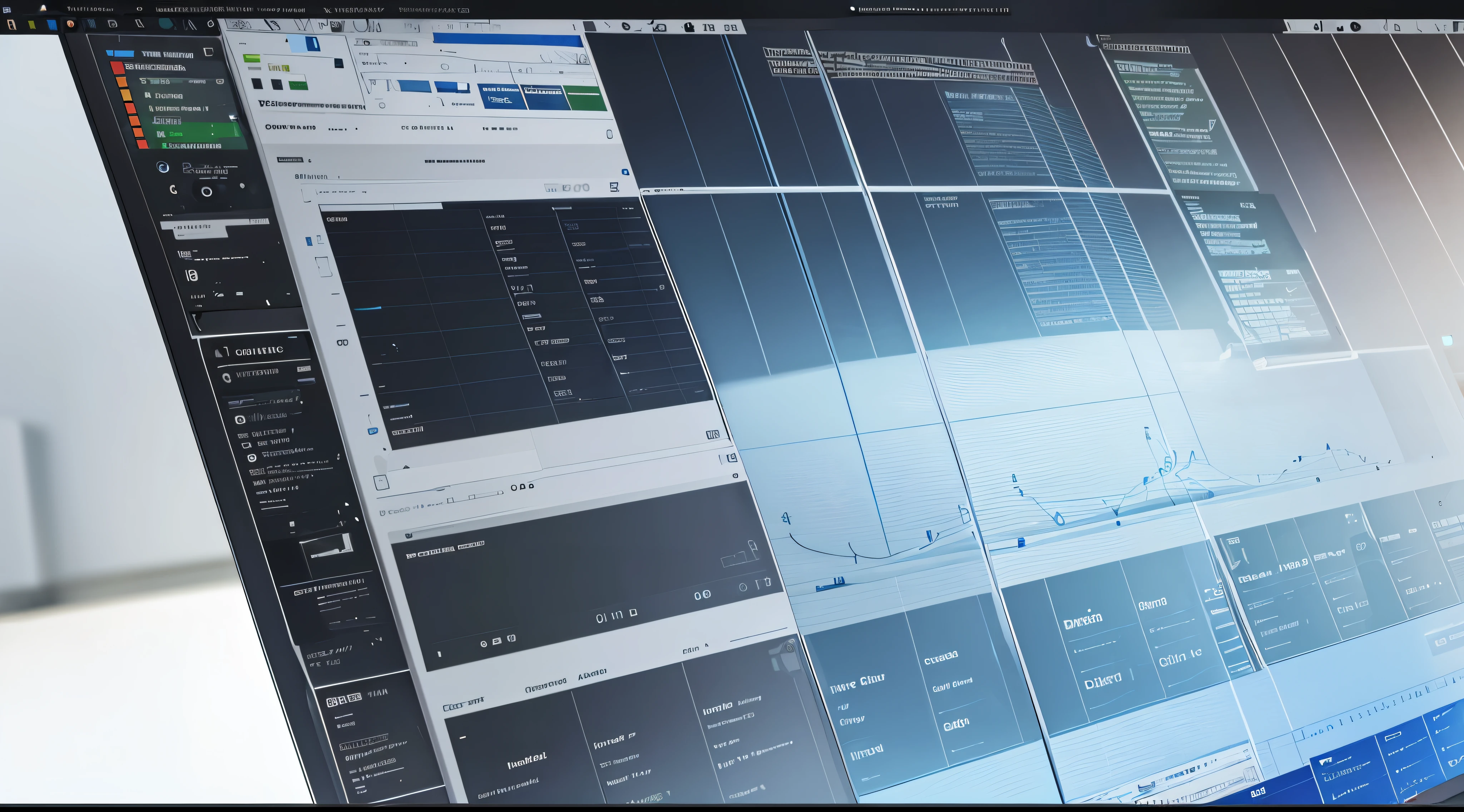 Engaging 3D visualization featuring stunning graphs、glinting