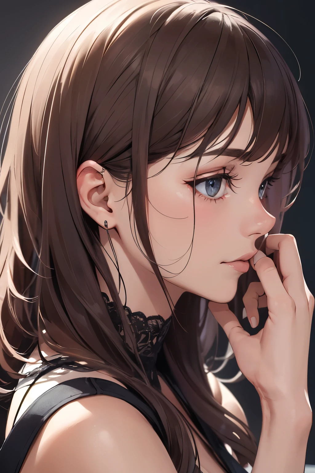 ((Best quality at best)), ((tmasterpiece)), (Detailed pubic hair), Perfect side face