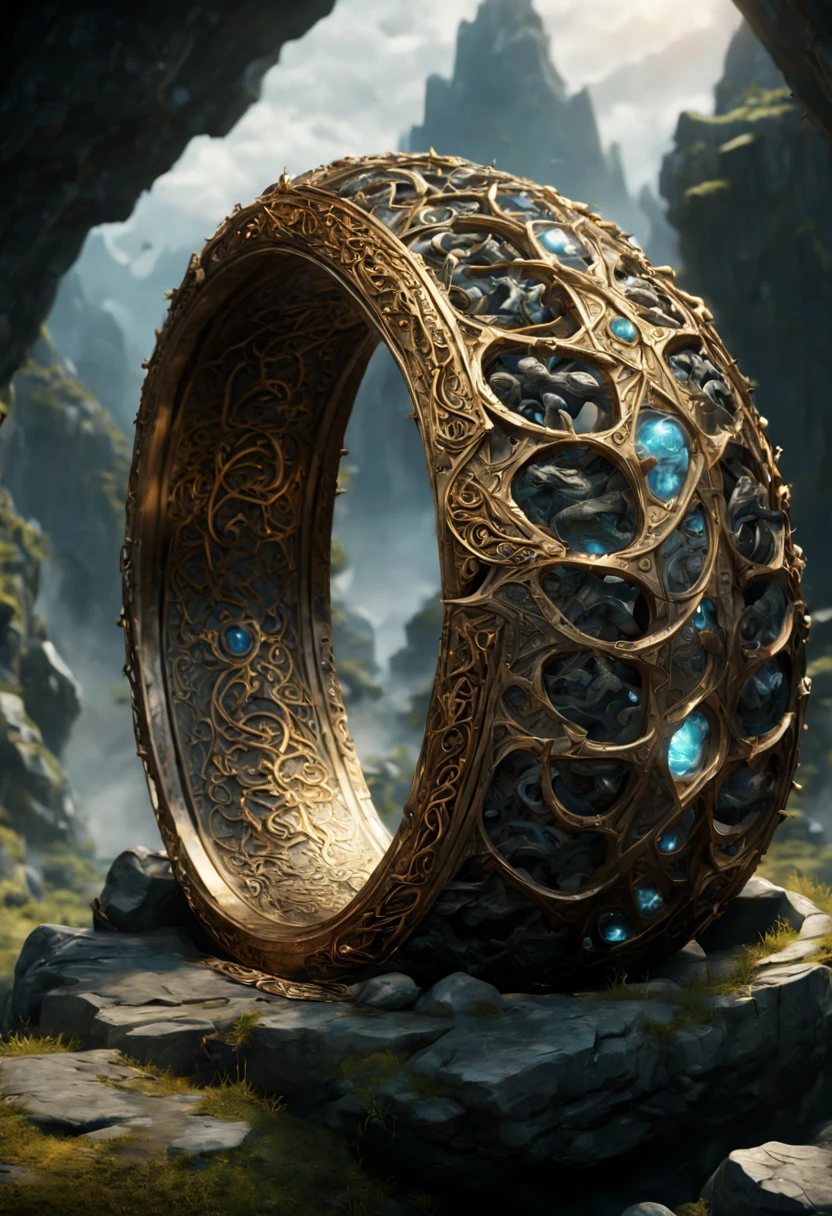 The Lord of the Rings, Mysterious Ancient Relics, Epic, grand, octane render, enhance, intricate, (masterpiece, Representative work, official art, Professional, unity 8k wallpaper:1.3)