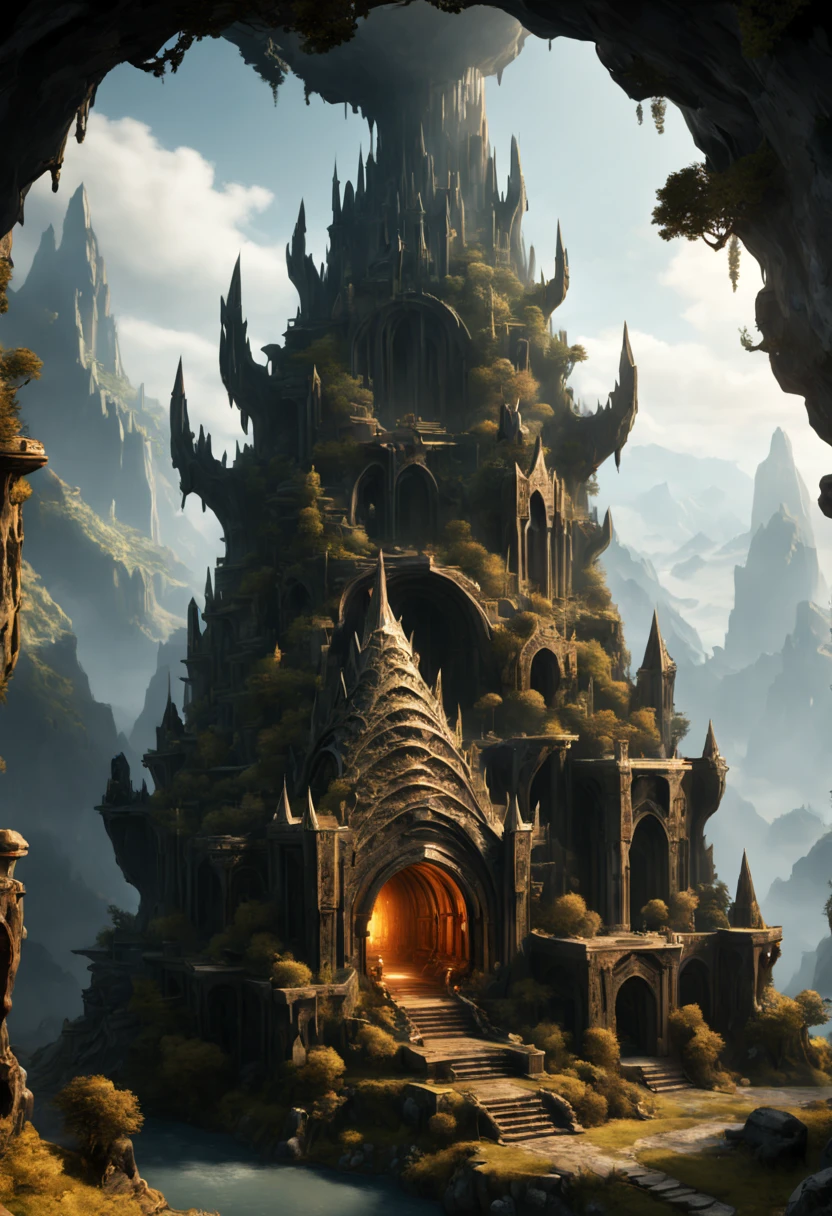 alien civilization, Mysterious Ancient Relics, Epic, grand, octane render, enhance, intricate, (masterpiece, Representative work, official art, Professional, unity 8k wallpaper:1.3)