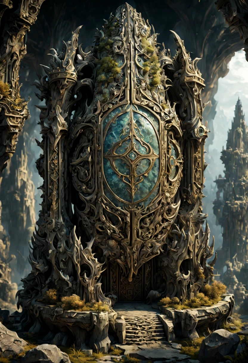 alien civilization, Mysterious Ancient Relics, Epic, grand, octane render, enhance, intricate, (masterpiece, Representative work, official art, Professional, unity 8k wallpaper:1.3)