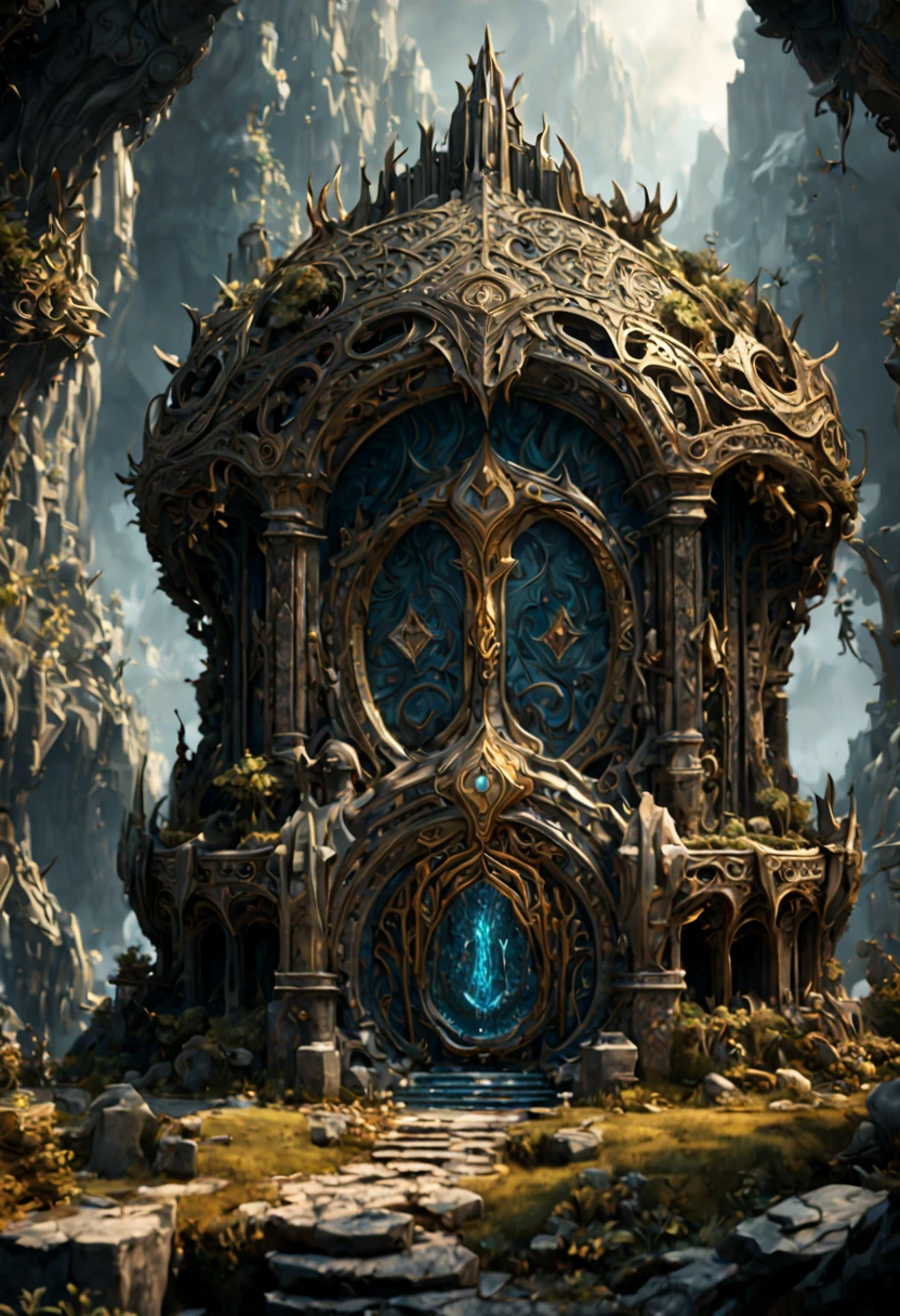 Forgotten gateway to unknown space, by Ross Tran, best quality, masterpiece, high-definition details, 8k