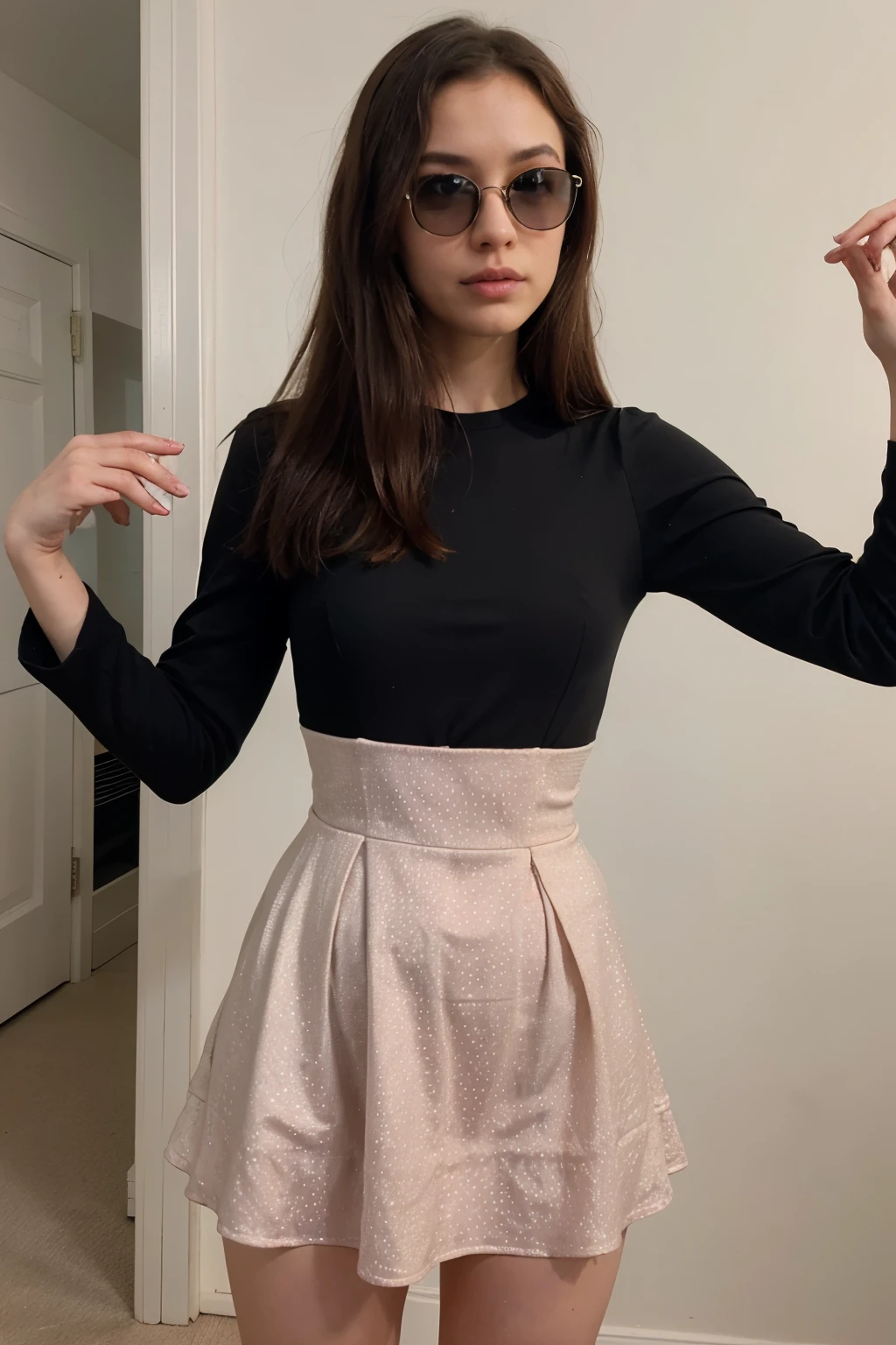 A women blind hair party dress, instagram