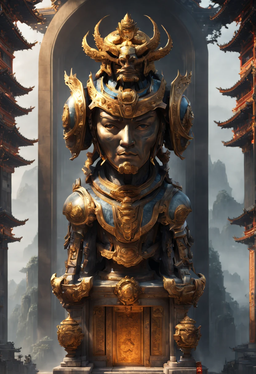 Mysterious Ancient Relics, the Emperor Tomb, chinese, octane render, enhance, intricate, (masterpiece, Representative work, official art, Professional, unity 8k wallpaper:1.3)