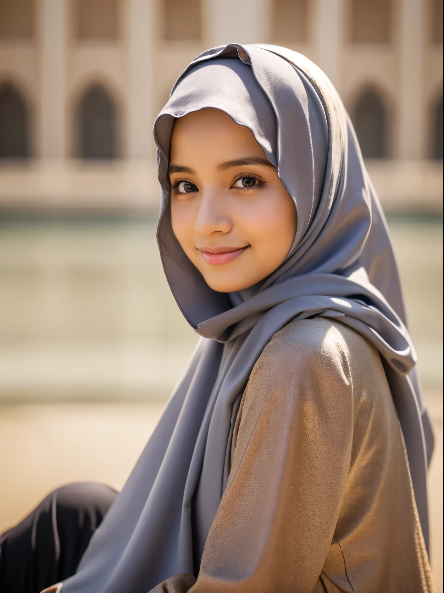 hijab, gamis, medina