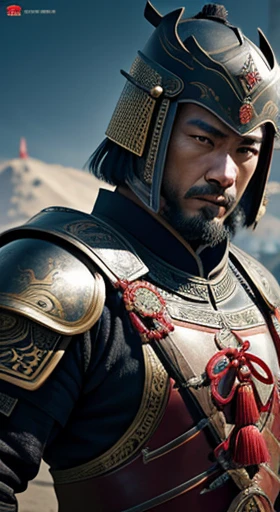 oriental、man in ancient chinese armor、ancient chinese helmet man、three kingdom、multiple warlords、top-quality、​masterpiece、超A high resolution、(Photorealsitic:1.4)、Cinematic poster