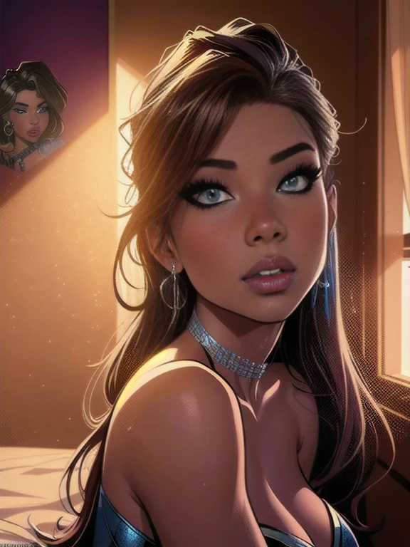 Digitale Kunst, Comic-Kunst, Cartoon-Kunst,
Meisterwerk von Marc Silvestri,
Halle Bailey as a beautiful sexy Disney princess,
inspiriert von Luis Royo,
Hohe Detailgenauigkeit, Hoher Kontrast, Chiaroscuro, 8K, UHD