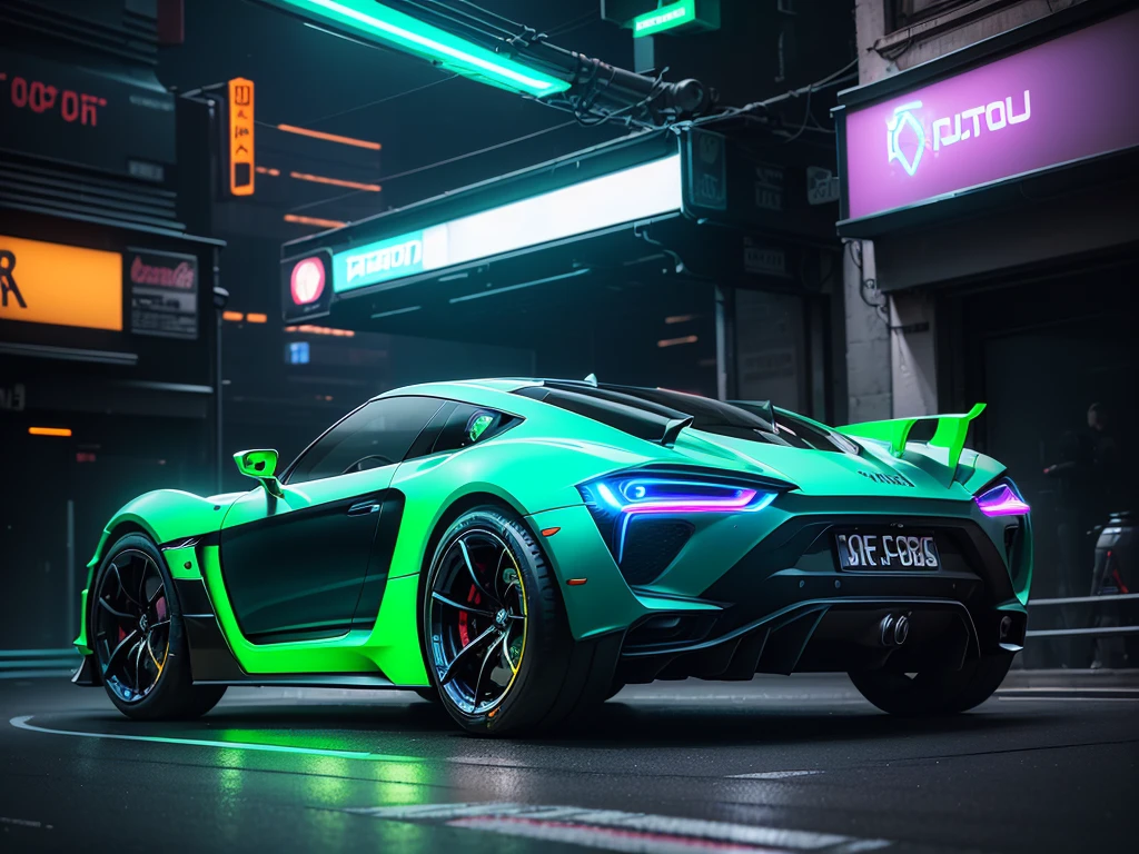 (1 transparent sports car on gorgeous cyberunk city streets),Color transparent plastic,cyberpunk people,industrial design,Smooth design feel,Sophisticated body structure,cleanness,(((Transparent visual impact))),(((Brilliant neon lights))),white backgrounid,ultra-realistic realism,hyper HD,high detal,best qualtiy,4K
