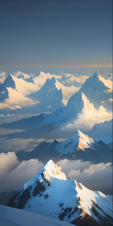 mont covered in snow and clouds with a blue sky, marc adamus, 喜马拉雅mont, montcape, high mont, mont, breathtaking mont, beautiful mont, mont, gigantic mont, icy mont, majestic mont, sunshine lighting high mont, alien mont, floating mont, 白雪皑皑的mont峰, massive mont, Bastien Grevi, tall mont, Jessica Rossier Colors，4K分辨率，photorealestic，photorealestic照片，Motion picture film