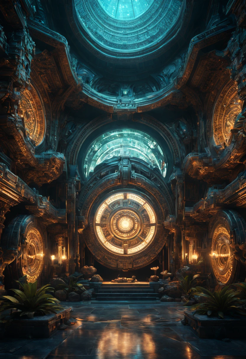 complex background rfktrstyle  (((Mysterious Ancient Relics))):3.3 remote unknown location, sci-fy, Futuristic, Highly detailed, Cinematic, render style (3DMM_V12) 3DMM,  slick bold design, clean glossy lines, digital illustration, gloss finish, aesthetic, impeccable detail, awesome visual impact, endowed with gloss finish, bathed in volumetric lighting, refined by hugh hefner, Add_Details_XL-fp16 algorithm, 4D octane rendering, infused with global illumination and precise line art, softened through macros, executed with V-Ray, epitome of visionary art, nuanced by elegant perfectionism and pop art consumerism, infused, aw0k euphoric style --niji 50--testp --chaos 50