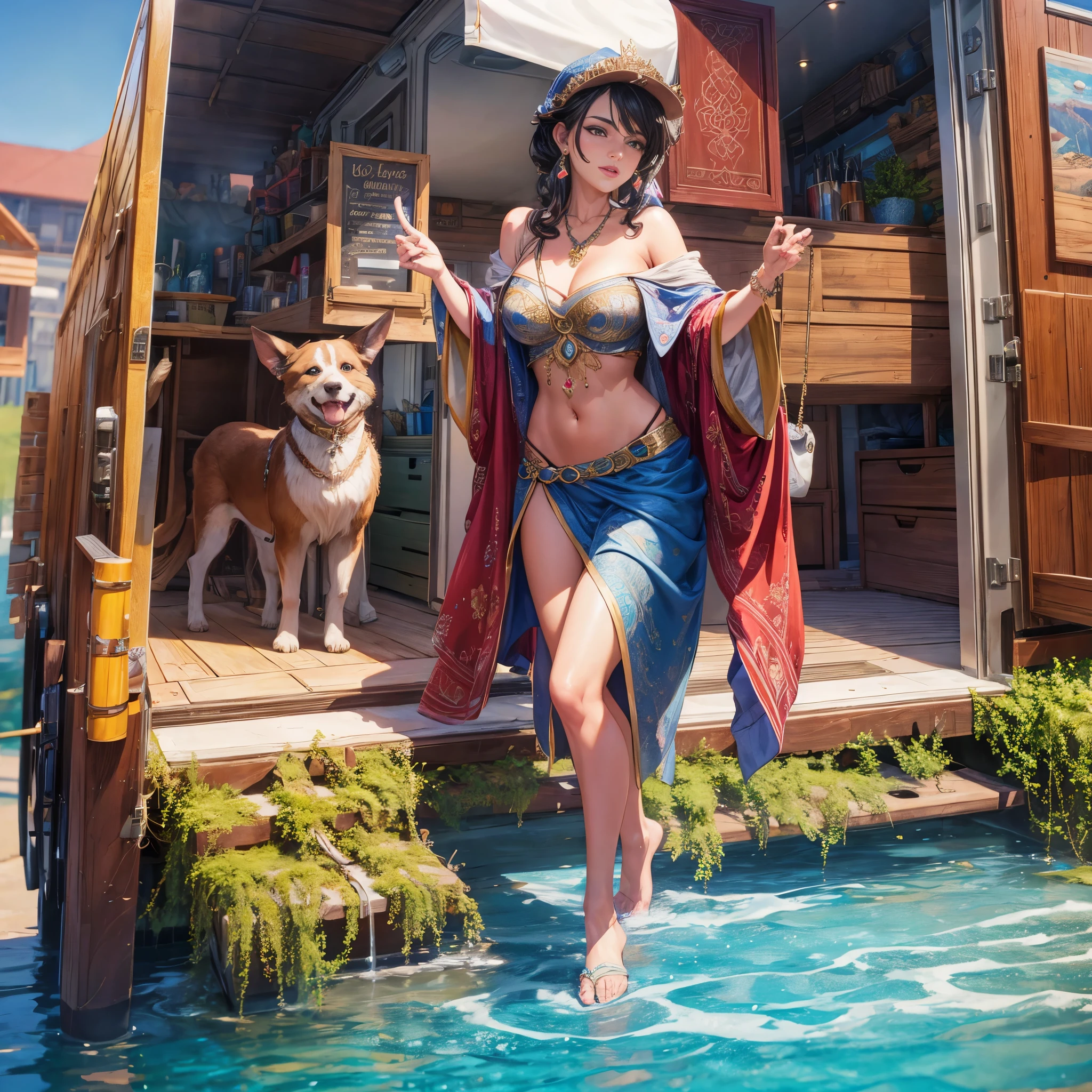 Korra (Avatar the Last Airbender), best quality, realistic, vivid colors, beautiful detailed eyes, ((flowing water)), icy blue color tone, winter landscape, traditional attire, ((showing pussy, glowing eyes, fluffy coat, strong and confident posture, slef defense position, water bending, tribal markings, arctic wind, northern lights)), (best quality,4k,highres,masterpiece:1.2),ultra-detailed,(realistic:1.37) sitting in a queen throne, from below, Fantasy artic background, cinematic lighting, film grain, perfect hands, depth of field, cinematic lighting, reflection light, lens flare, f/4.0, 35mm, Sony FE GM, textured skin, anatomically correct, ccurate, wet, river, ponytail