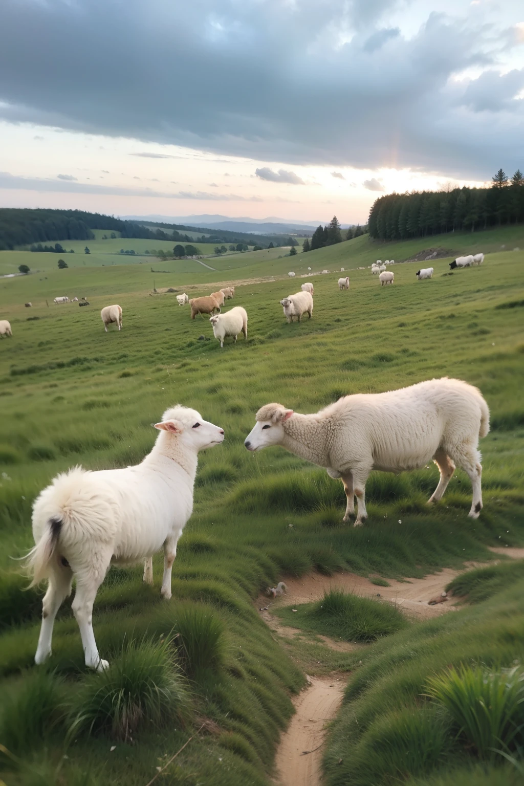 sheep in grassland