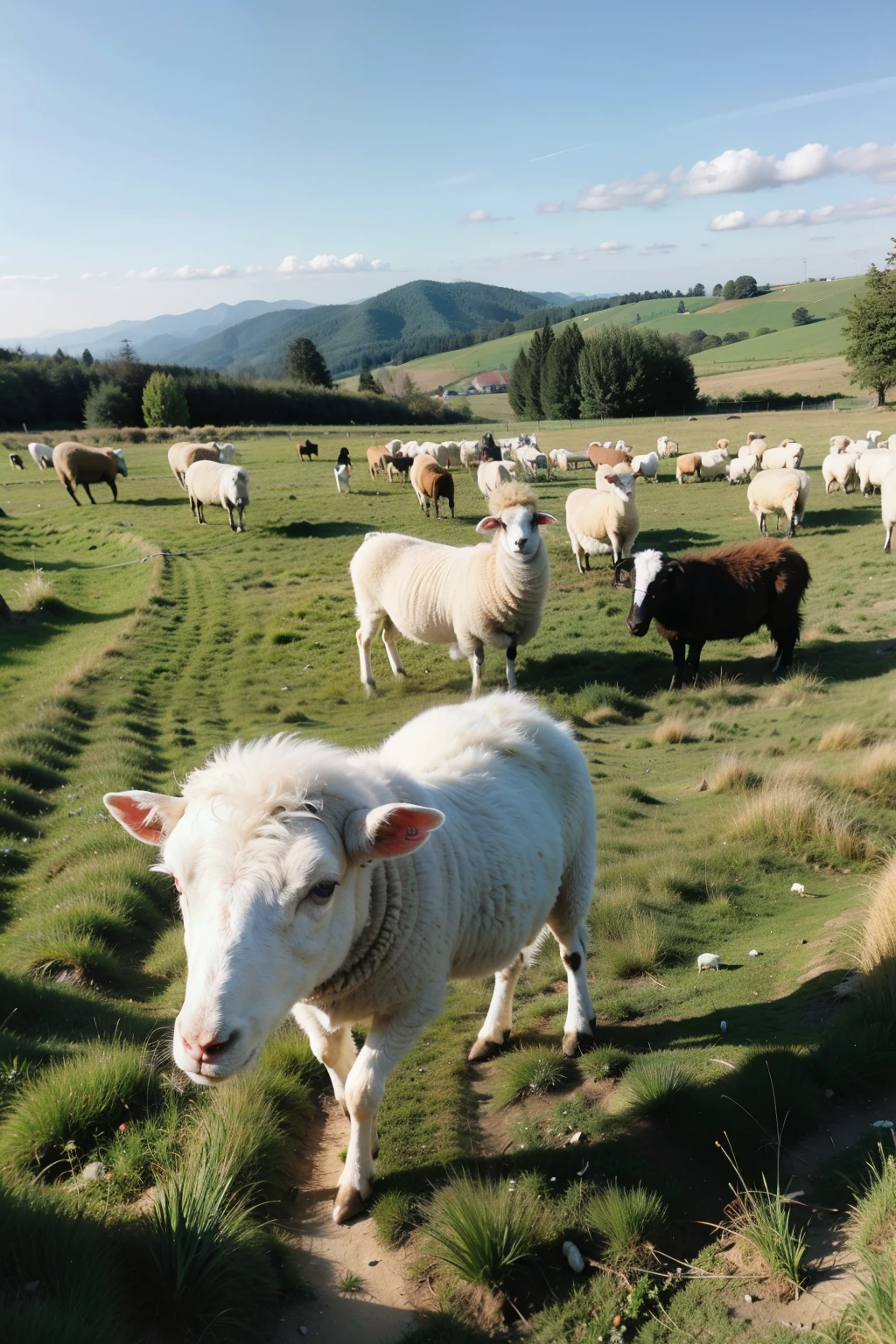 sheep in grassland
