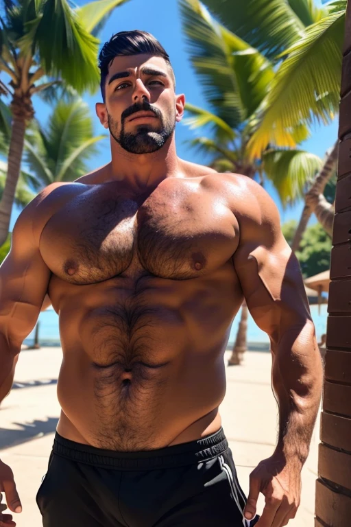 Faaris Azura, Arabe, Gros plan, grosse barbe