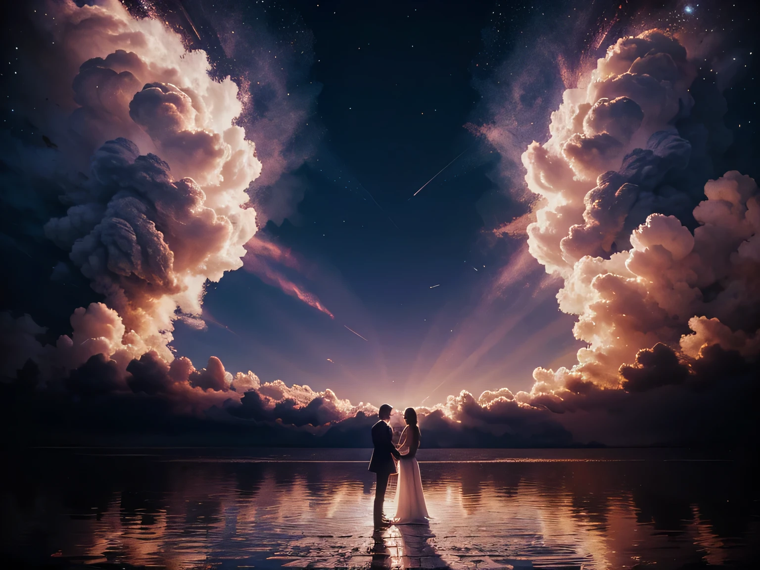 masutepiece, Best Quality, High quality, Exquisite, Beautiful, 8K, Background of the premonition of the beginning of love