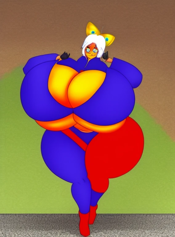 masterpiece, detailed, high quality, absurdres, purah, 1girl, solo, cowboy shot, (large breasts:1.6), (large hips:1.6)