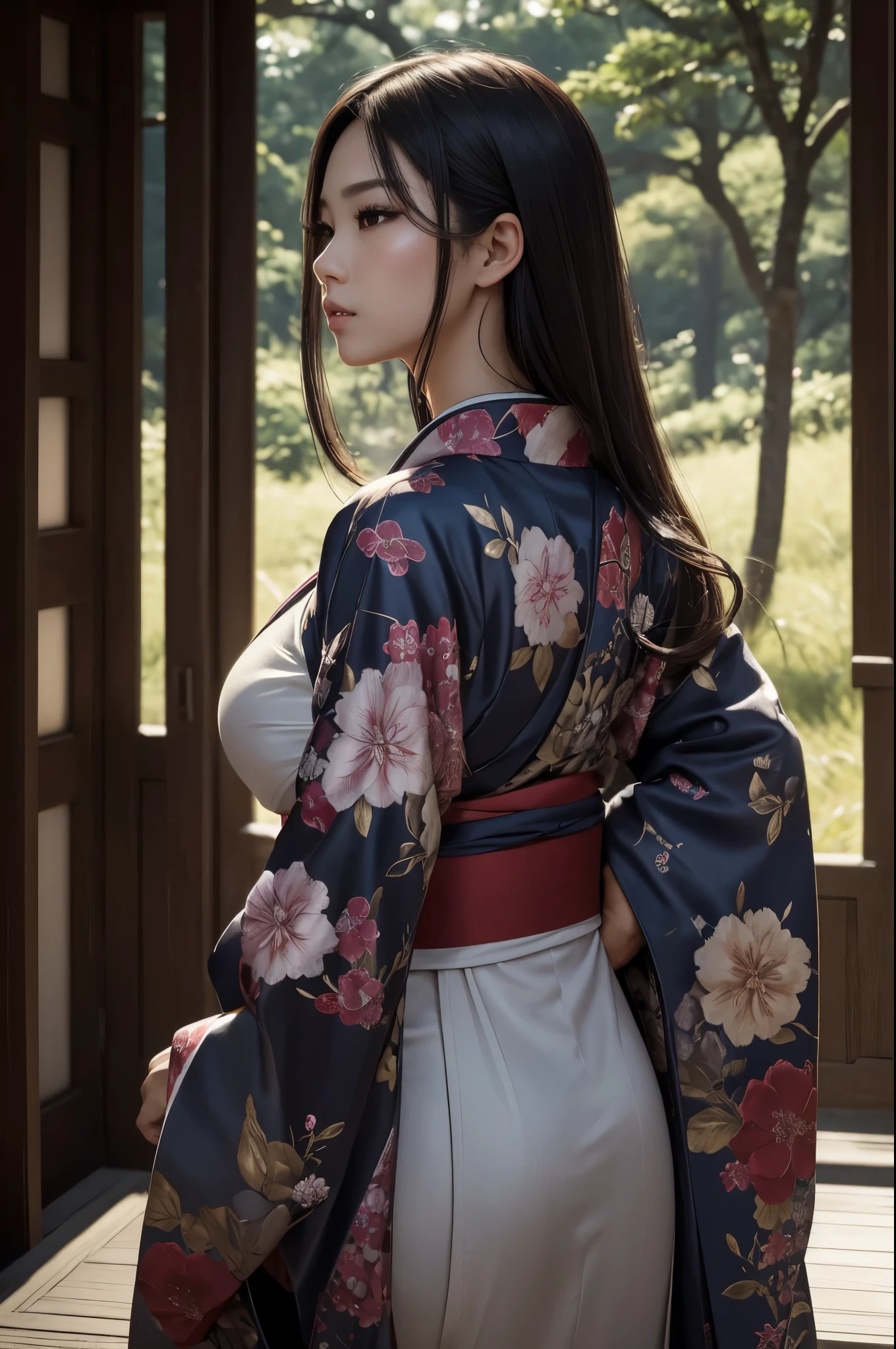 (original photo: 1.5, Reality: 1.5, 8k, top quality, masterpiece, Ultra-high resolution), Japan, World of Magic and Swords, Perfect dynamic composition: 1.2, mystery: 1.3, Detailed skin and facial texture: 1.3, Cute slender female warrior, Beautiful and beautiful: 1.2, Cute sexy beauty, 完美wind格, Wearing a delicate ring, holding a Japanese sword: 1. 1, fire, water, wind, lightning, ice, beautiful skin, Very beautiful face, (Shy laugh, Expressions when feeling a strong caress, facial expression when feeling happy), (Wearing a Kimono: 1.1,), (Beautiful blue eyes, Beautiful and full eyes: 0 .8), (Too: 0.9, Fascinating: 0.9), (close up, Full body tattoo, night, Fascinating lighting)