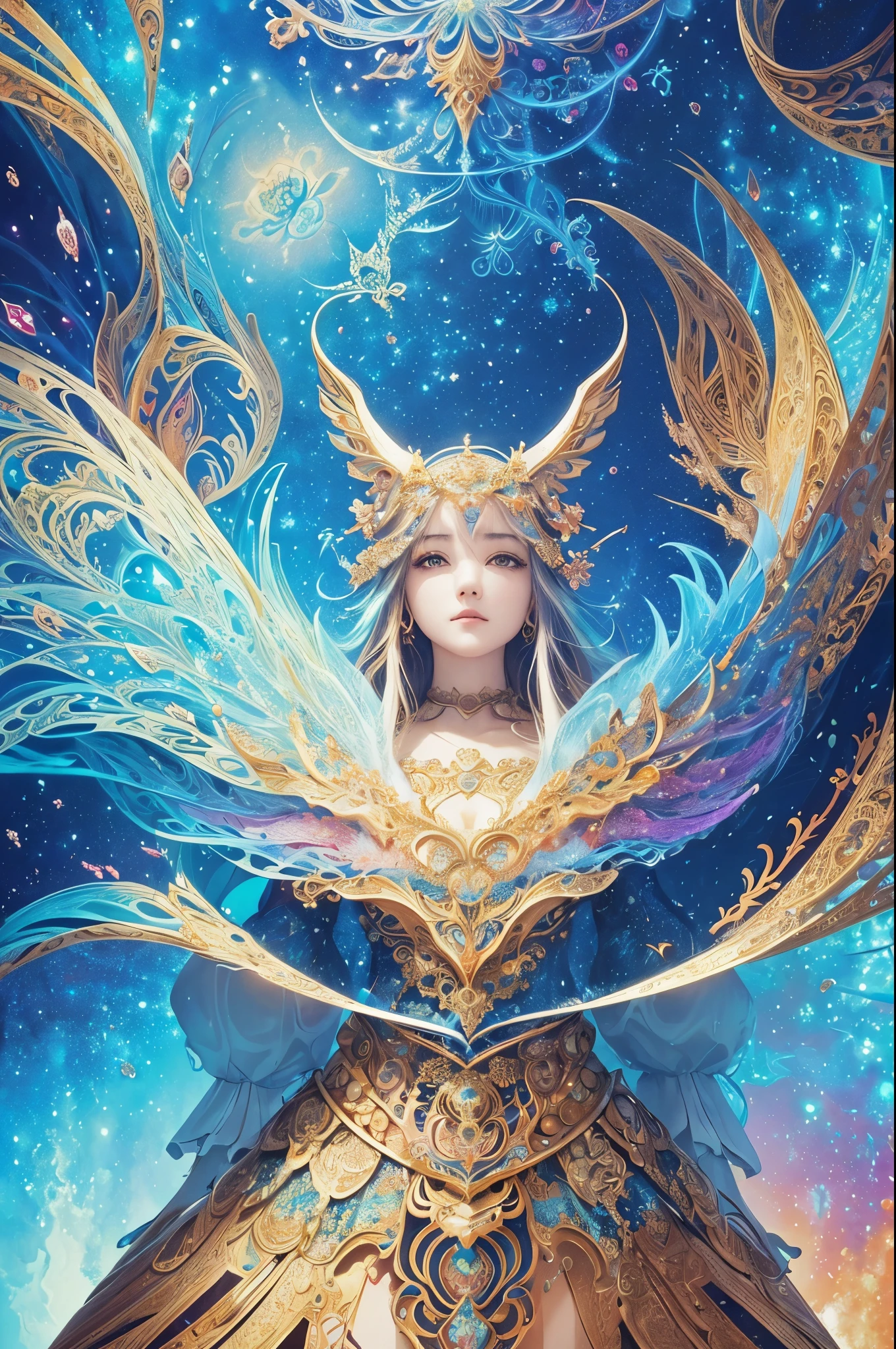 ultra-detailliert、Fractal Art、love and courage、masterpiece、top-quality、超A high resolution、(masterpiece、top-quality、top-quality、Official art、Beautifully Aesthetic:1.2)、ighly detailed、(Fractal Art:1.3)