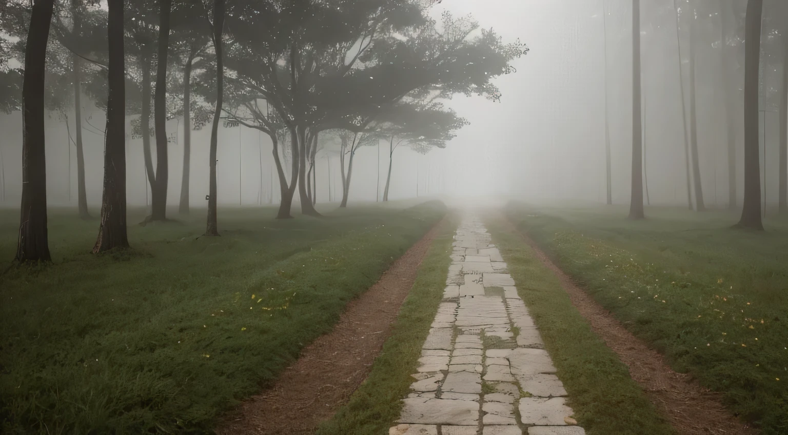 Craft an ethereal, winding path disappearing into a misty horizon. Employ soft, muted tones to symbolize the ongoing journey of acceptance, leaving the destination shrouded in mystery and inviting viewers to embark on their own exploration.