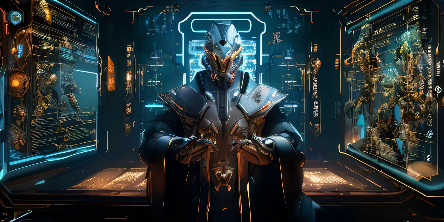 Wear a robot suit, Mechanical Wonder, cyber punk personage, cybernetic guardians, futuristic armor, Full body lesbian, front poses, RHAD, metal alloys [rust]), United, warframe style, Cyborg, Male body and armor, Incorporate elements of gossip