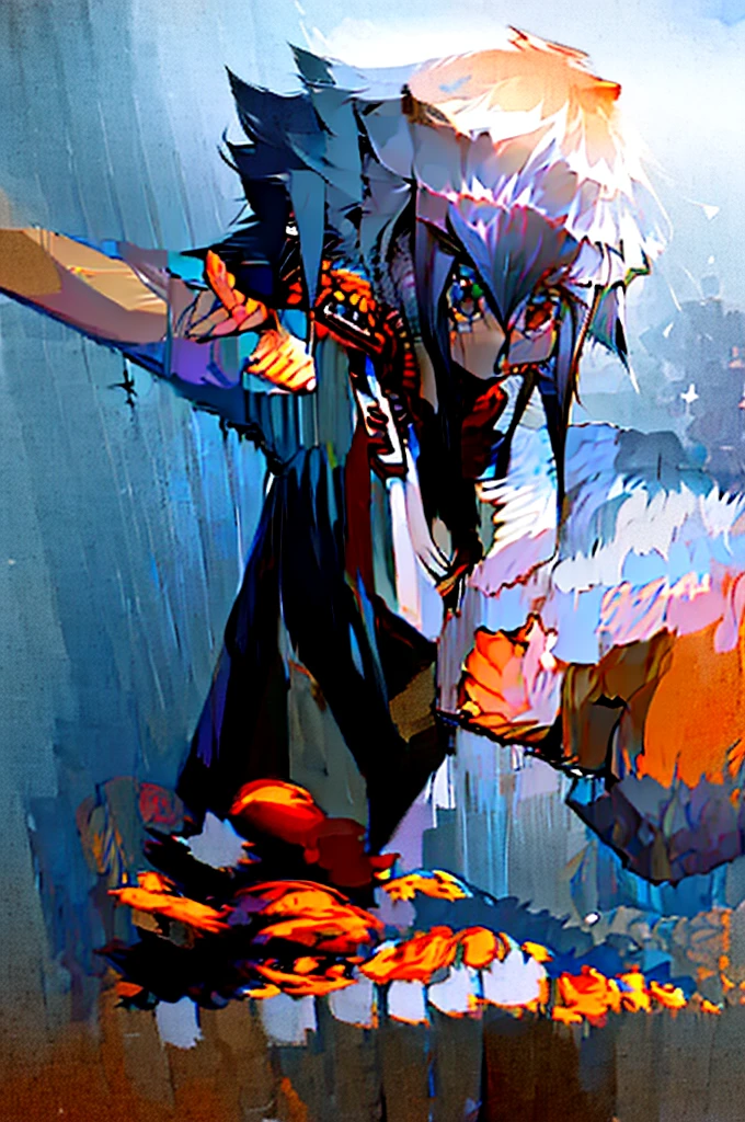 Yu-Gi-Oh! exhibition area at comic expo,Yuuki top ten on stage,cheering crowd,Various cosplayerour duelists confront him,Seniors in the third grade of junior high school cheered and held colorful flags for him