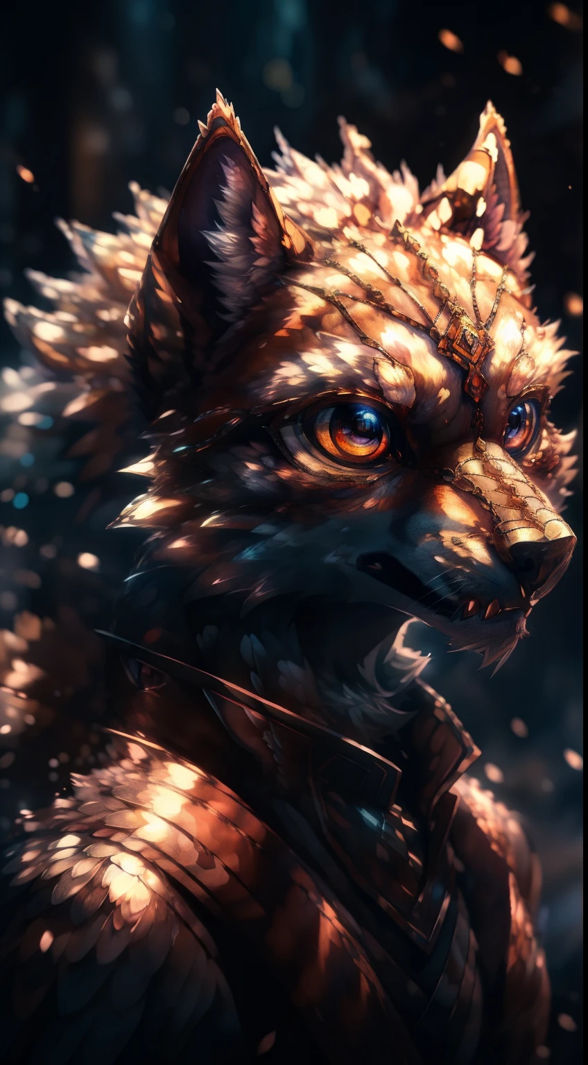 Werewolf, white fur, watercolour wash, linear wash, anime style, s very thin lines, big eyes, reflective eyes, intricate detailed, fantasy, digital art, intricate, masterpiece, expert, insanely detailed, 64k resolution, cinematic, dramatic atmosphere, volumetric lighting, cinematic lighting, studio quality