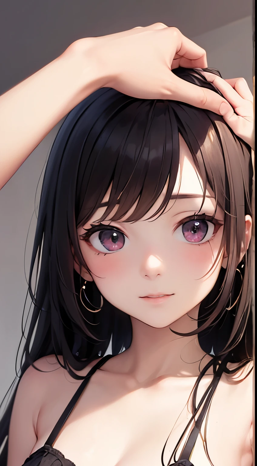 Facial features are clear and detailed, beautiful sister