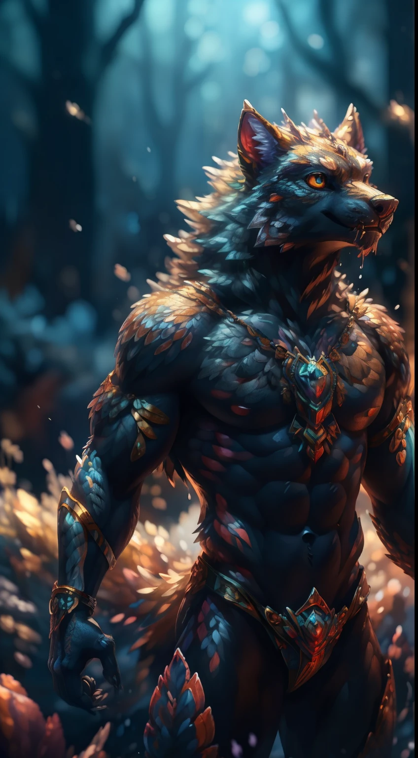 hand-drawn, digital painting, full body, werewolf ,detailed eyes, soft lighting, ((white background)), complementary colors,
Splash art, artstation, splash style of colorful paint, contour, hyperdetailed intricately detailed , unreal engine, fantastical, intricate detail, splash screen, fantasy concept art fantasy art, Gs Studio, watercolor effect, bokeh, Adobe Illustrator, low-poly,