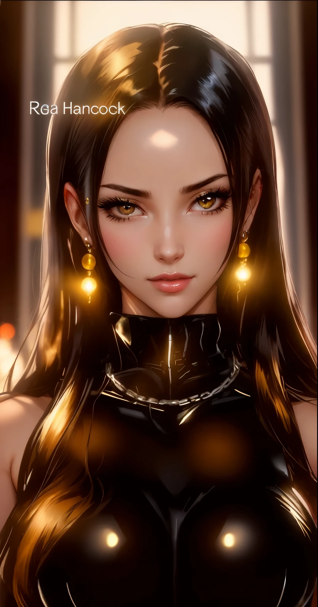 arafed image of a sexy posing together in a window, seductive tifa lockhart portrait, tifa, tifa lockhart, tifa lockheart, tifa lockhart portrait, glamorous tifa lockheart, portrait of tifa lockhart, tifa lockhart with Black and gold hair, range murata and artgerm, 8k high quality detailed art