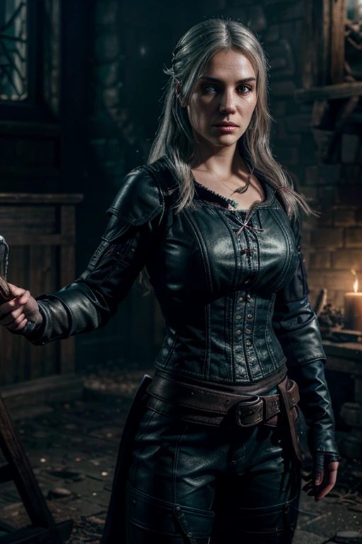 Witcher 3: Wild Hunt – Blood and Wine, cinematic scene, portrait, female character, in a fairy-tale world, realistic lighting, very realistic, super detailed, fantasy, art station,, Energetic, Cybergoth, diorama, Film photography, Game engine rendering, Grainy, Collage, azure colors, Hyperrealism, Laser Show lighting, 4K