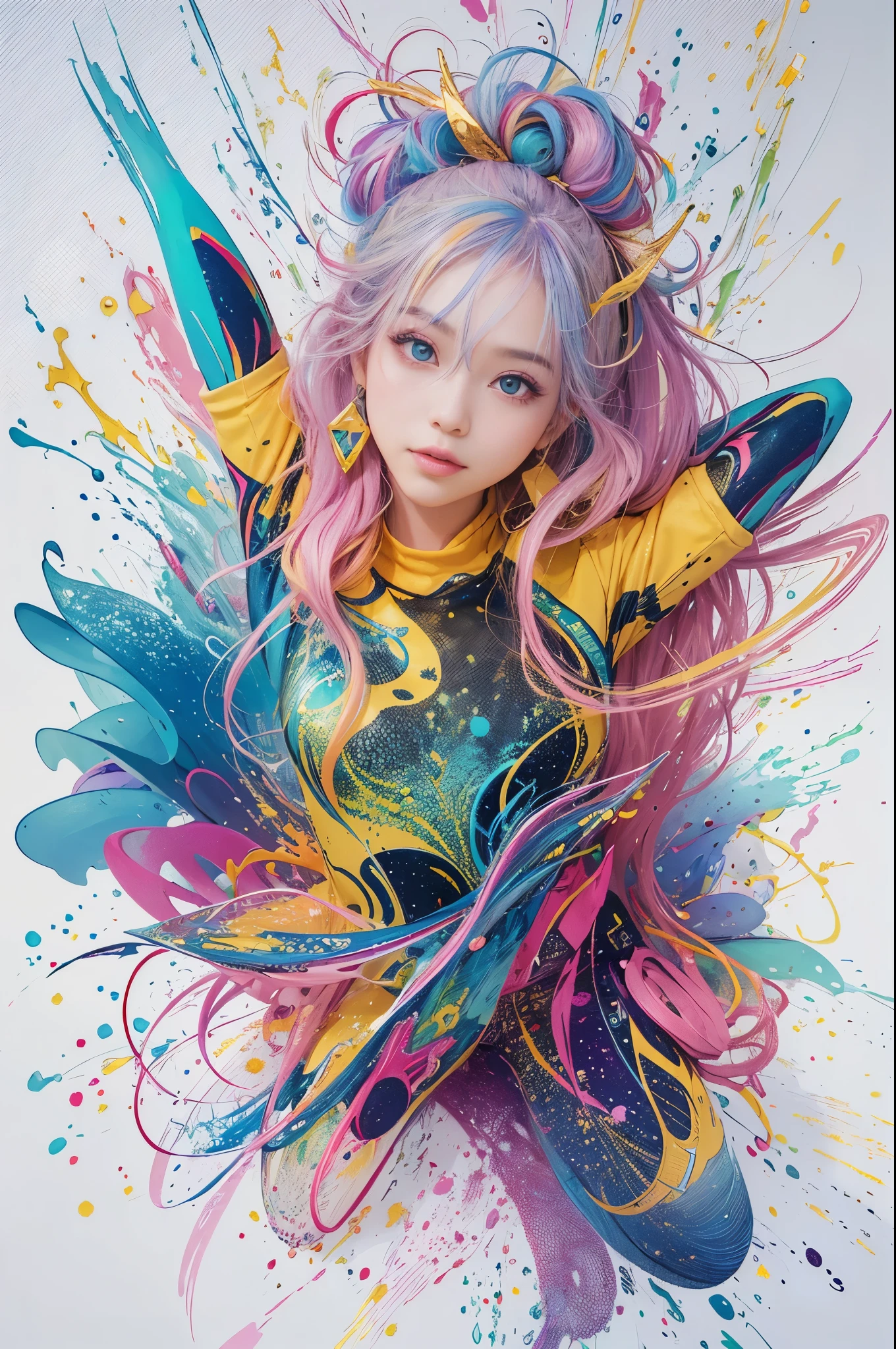 Tailor by profession,Fashion dress-up,Full body standing painting,3D立体,Detailed textures,High definition