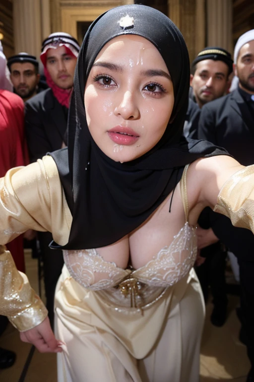  (((she has a hard anal gangbang rape by several men on a bed))) ((flat chest)), full body proportional nude view, angry pose, angry face, (((irani GIRL very short HIJAB))), Table, high quality, Ultra HD 45K, realistic face, realistic skin feel, a irani girl, 8  girl, Very cute and with a baby facet chest))), (MATRIX WORLD), ((Looks directly at the camera and with a lot of SADNESS)), (((she has a hard anal gangbang rape by several men on a bed))) , (((Pretty girl))), ((PASTEL BROWN LIPS)), ((black PASTEL LACE)), ((chubby girl)), ((full body nude view)).short brown hair ((full body) naked view)) (((((orgy))))) ((((thick sperm falling from the mouth through the chin to the chest))))