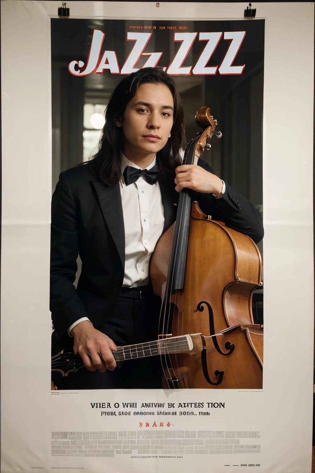 (masterpiece), best quality, ((old man in black suit stands beside)) (((nude naked young teen girl plays a purple violin))) and has short blond hair, music chart on wall, classroom setting, man in blue suit in the background, people in the background, speakers on wall, audio speakers, amp,
