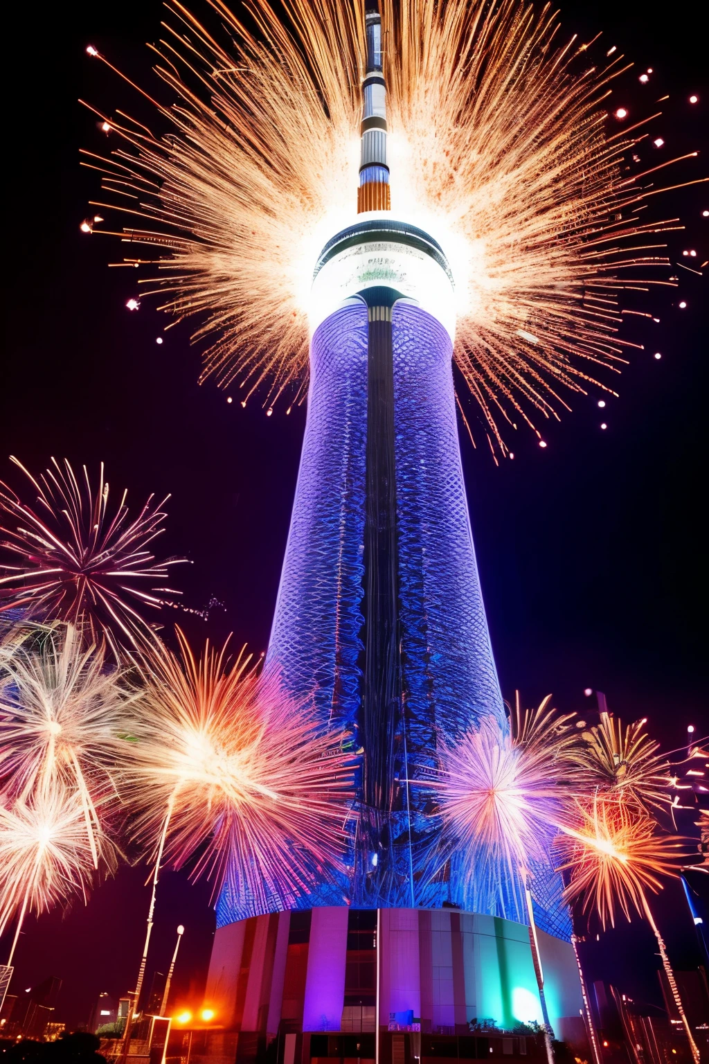 Tokyo Skytree、sparklers