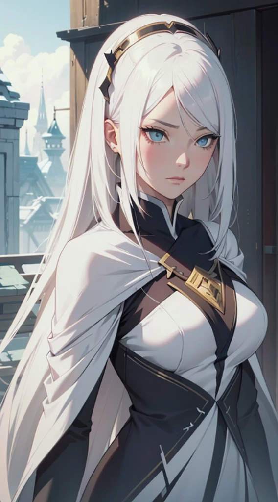 A white hair、Close-up of a woman in a white mask, Belle peinture de personnage, guweiz, Guweiz style artwork, white-haired god, author:Hero, Epic and beautiful character art, Stunning character art, authon Qi, by Wuzhun Shifan, guweiz on pixiv artstation
