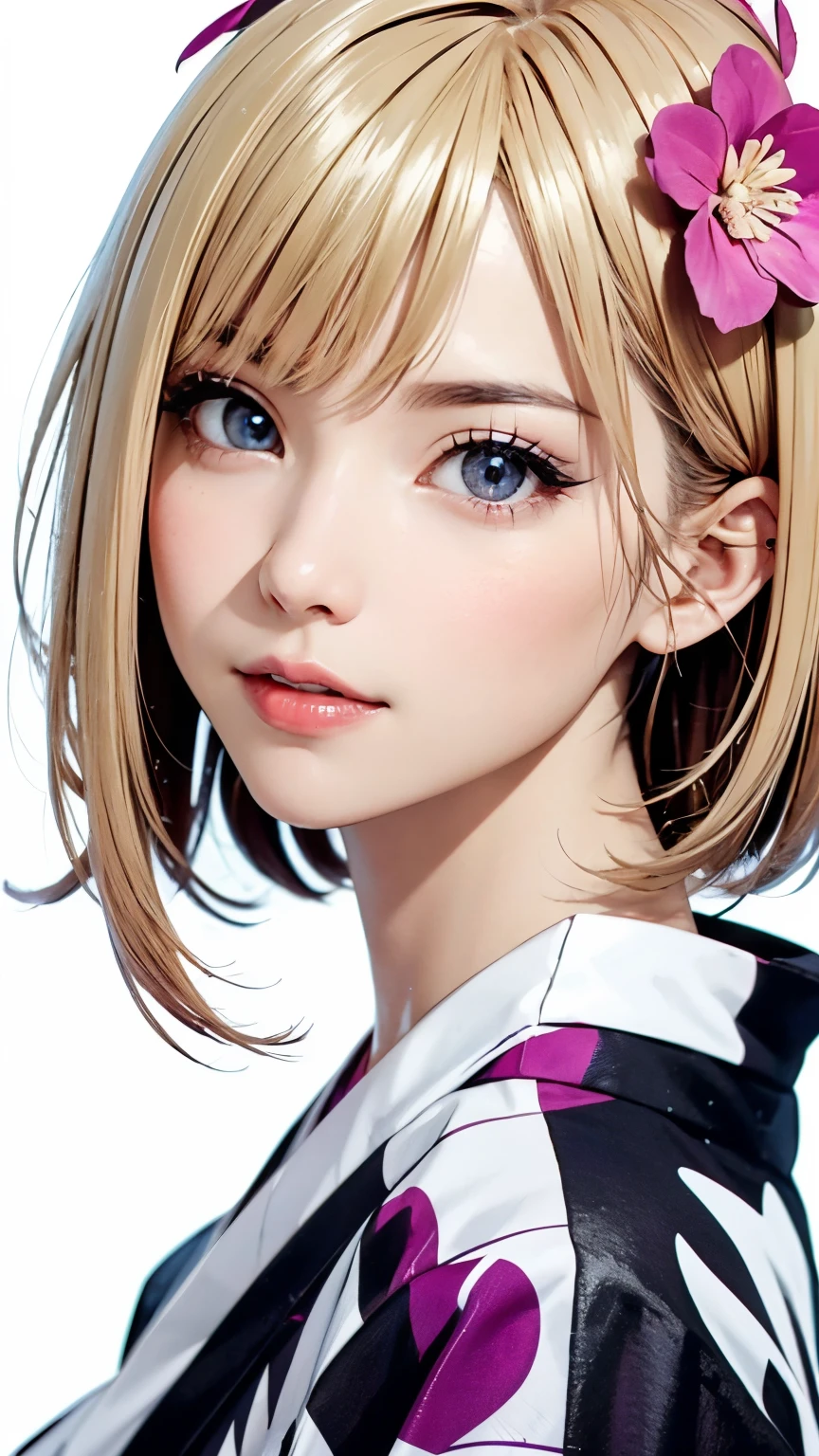 Anime girl with a flower in her hair - SeaArt AI