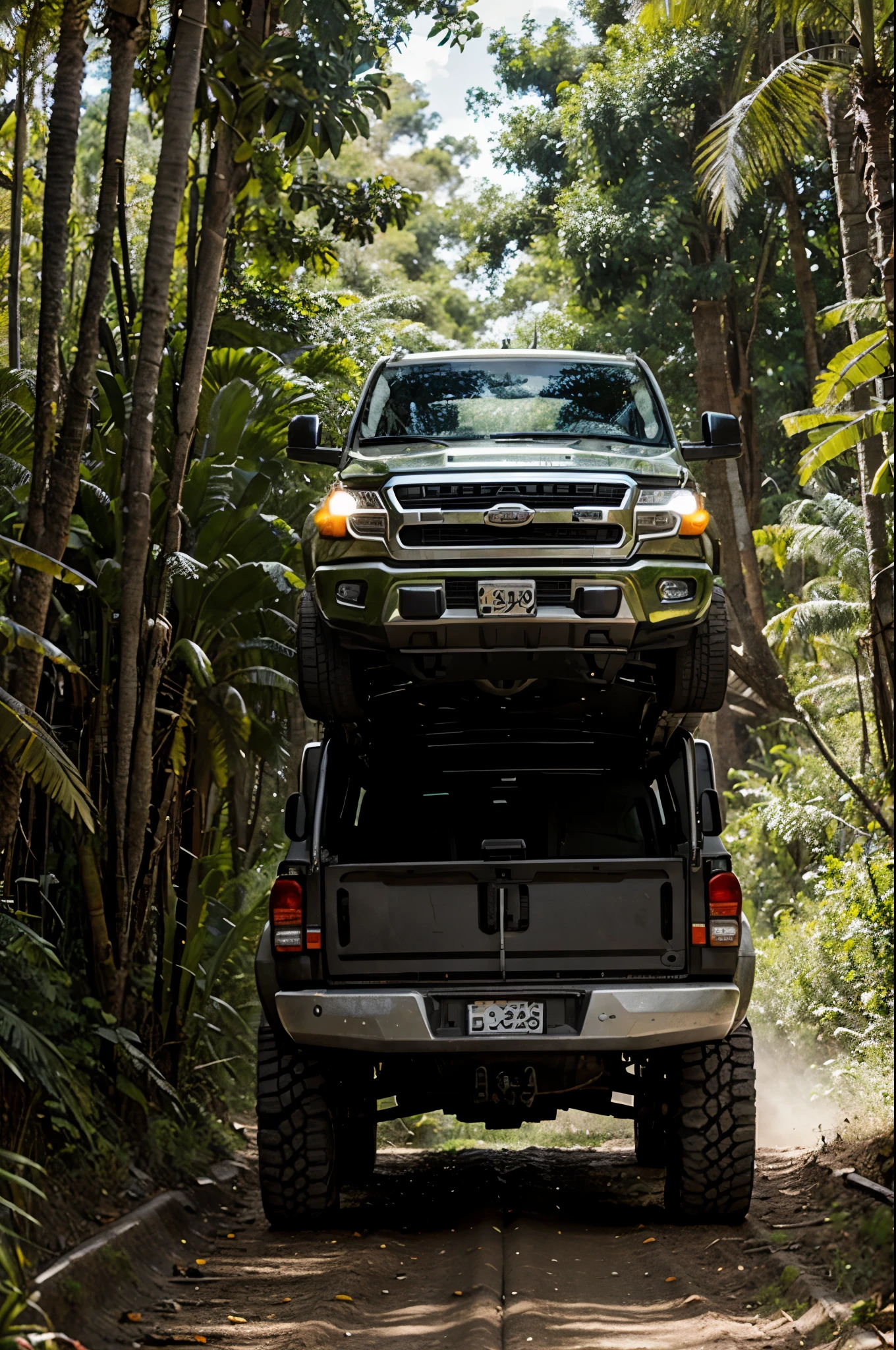 4X4 truck at jungle