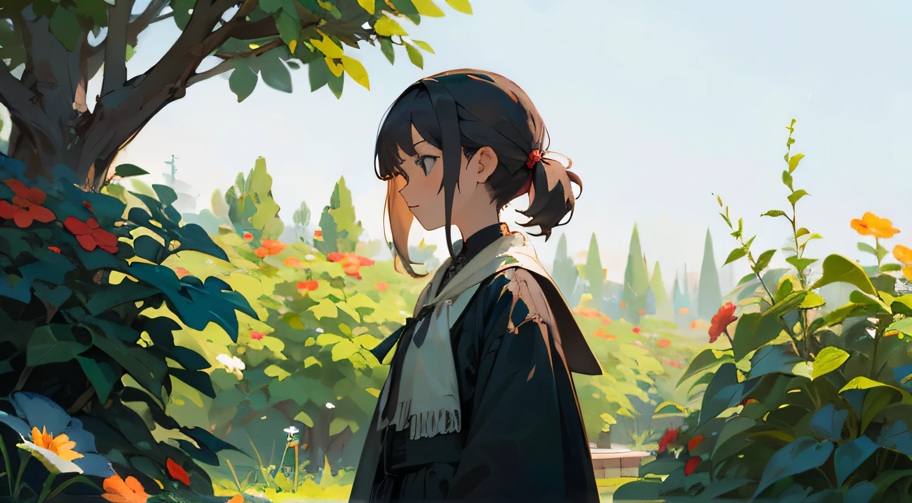 A girl in the garden