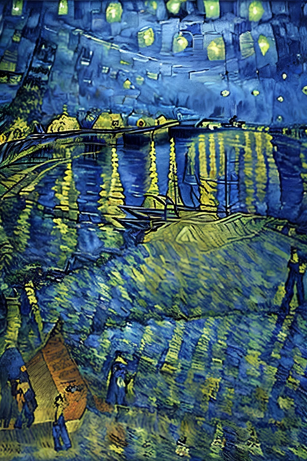 Picture a rainy day through the eyes of Van Gogh