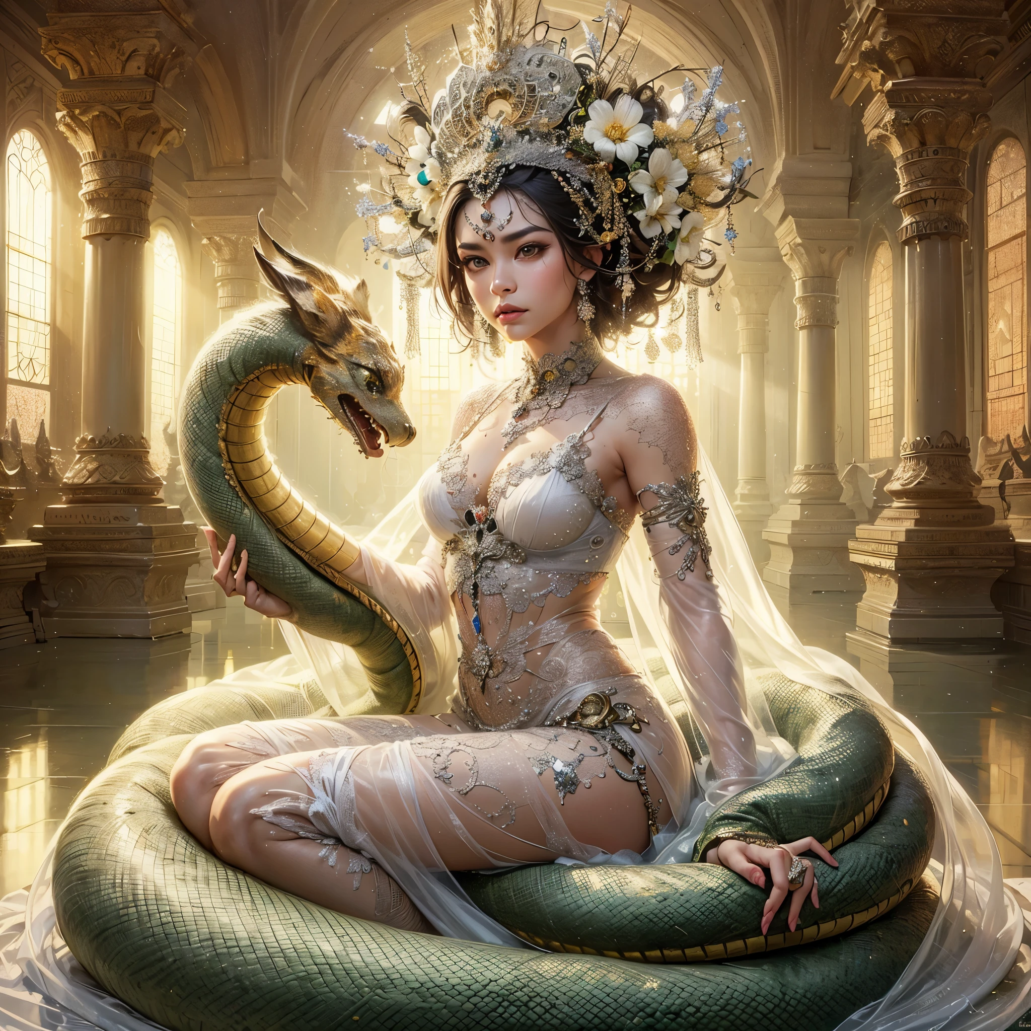 there are people sitting in a room, smoking, yakuza slim girl with gigantic breast, full body tattoo, inspired by Kanō Hōgai, japanese gothic, japanese fantasy, inspired by Kanō Takanobu, yakuza tattoo on body, chie yoshii, japanese influences, by Kanō Tan'yū, inspired by Kanō Naizen, masterpiece, best quality:1.2),,(8k,highres,RAW photo,realistic,photo-realistic:1.3),(detailed skin texture,detailed cloth texture,beautiful detailed face:1.25),professional lighting,photon mapping,beautiful soft light,radiosity,physically-based rendering,raytracing, model shoot style, model shoot style, (extremely detailed CG unity 8k wallpaper), full shot body photo of the most beautiful artwork in the world,