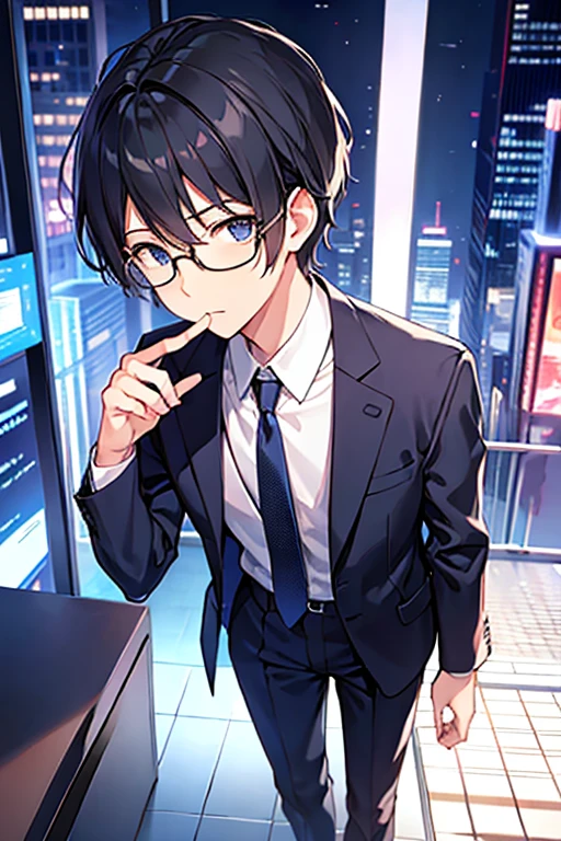 businessman、suits、lawyer、eye glass、Know