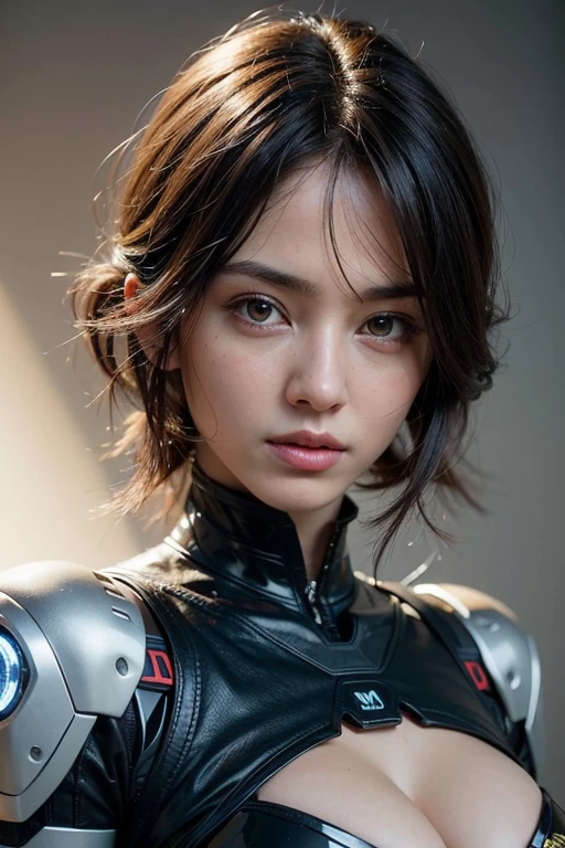 Cinematic portrait of Artificial Intelligence humanoid robot, frontal pose, close-up, 35mm, cinematic lighting, f/2.8, Hasselblad, masterpiece, ultra high res.photorealistic:.1.4, UHD