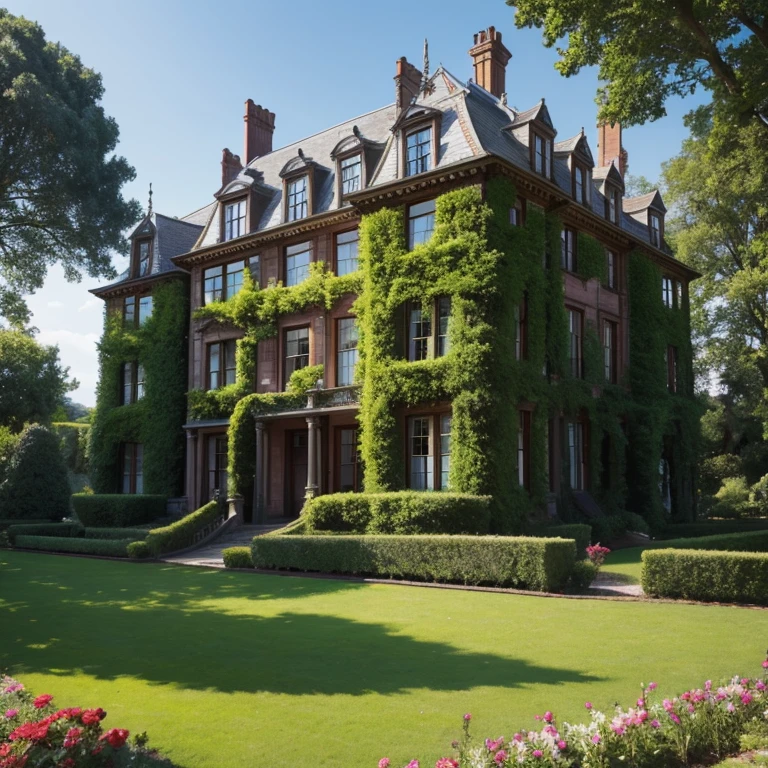19th century mansion with gardens