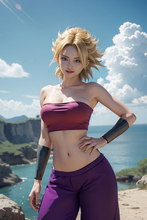 (masterpiece, best quality), intricate details, 8k, artstation, wallpaper, official art, splash art, storm in background, sharp focus, 1girl, (photorealistic:1.2) (bokeh) (best quality) (detailed skin:1.3) (intricate details) (8k) (detailed eyes) (sharp focus), female son goku, happy, determined, caring, blonde hair, blue sash, green eyes, female focus, lean, fit female, abs, sash, solo, spiked hair, female super saiyan, female super saiyan 1, fit female, perfect silk clothes, wristband,