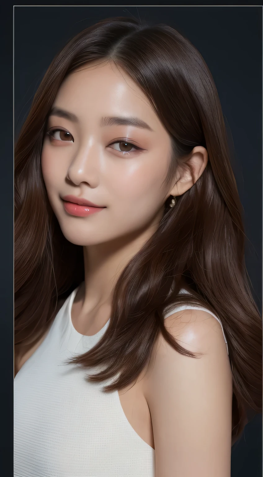 ((top-quality、8K、masterpiece:1.3))、1girl in、A smile、full body Esbian、Slim Faces、Pretty women、(dark brown hair)、Full-length dresses:1.1、hyperdetailed face、A detailed eye、二重まぶた、blured background、Slim Faces、a park、takeout、夏天、