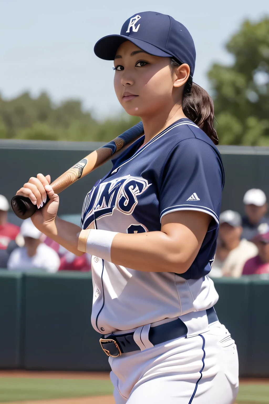 (1 Girl's breasts、Overweight、Extremely fat、chubby、Sweat muscles、japanes、Baseball Player