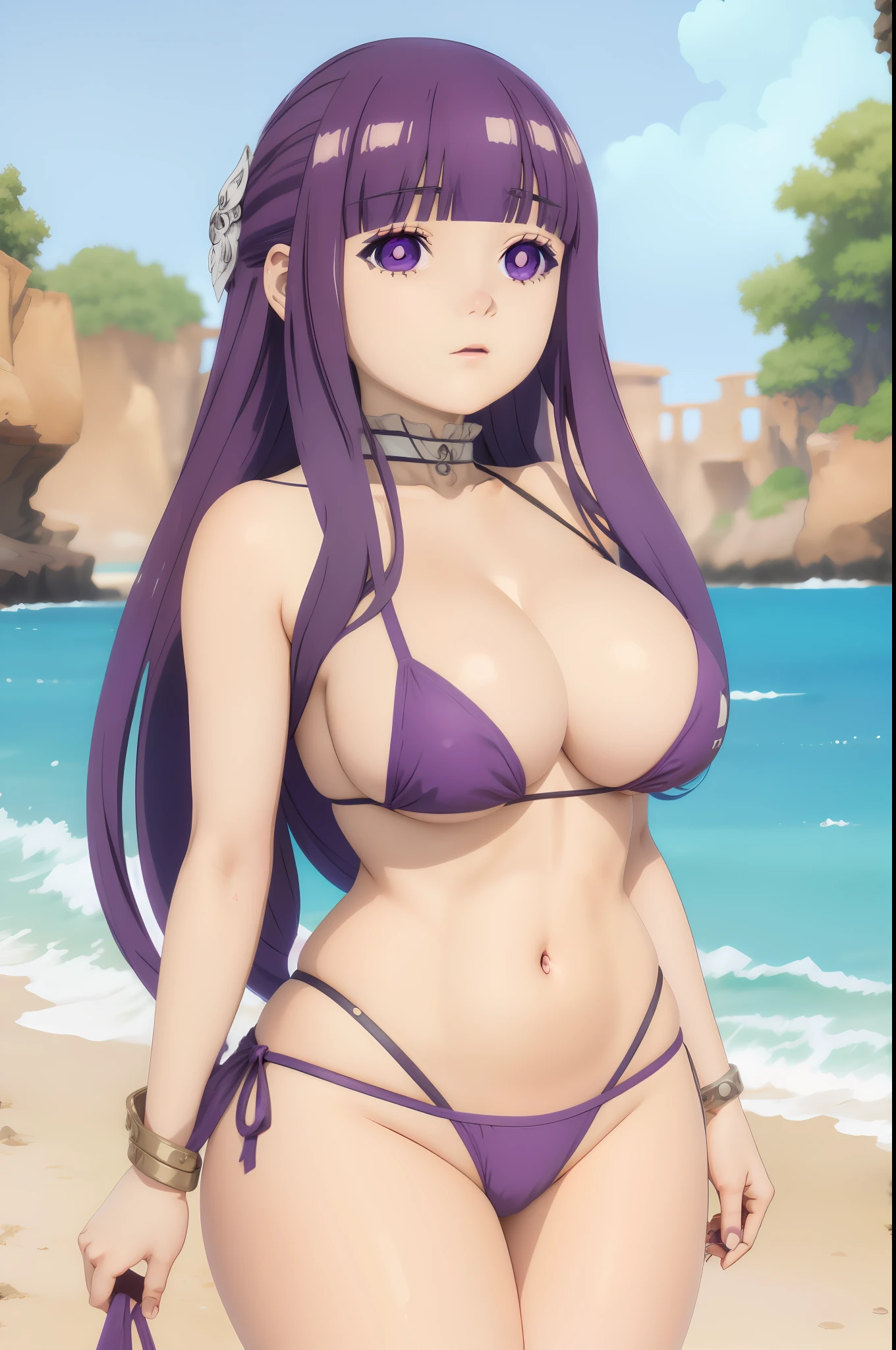 Bikini violet, cheveux violet, gros cul, topless, MILF, vraiment gros boobasterpiece, anime girl avec de gros seins et gros mamelon qui pointe, séduisante fille d’anime, Ilya Kuvshinov. 4 km, [ Art numérique 4 km ]!!, Style Anime 3D réaliste, Jolie fille d’anime, Artgerme extrêmement détaillé, Oppai, Style anime 4 K, Rendu photo réaliste Anime girl, Anime hyper réaliste, style anime. 8k, Femme sexy, elle rougit, elle veut plaire aux hommes