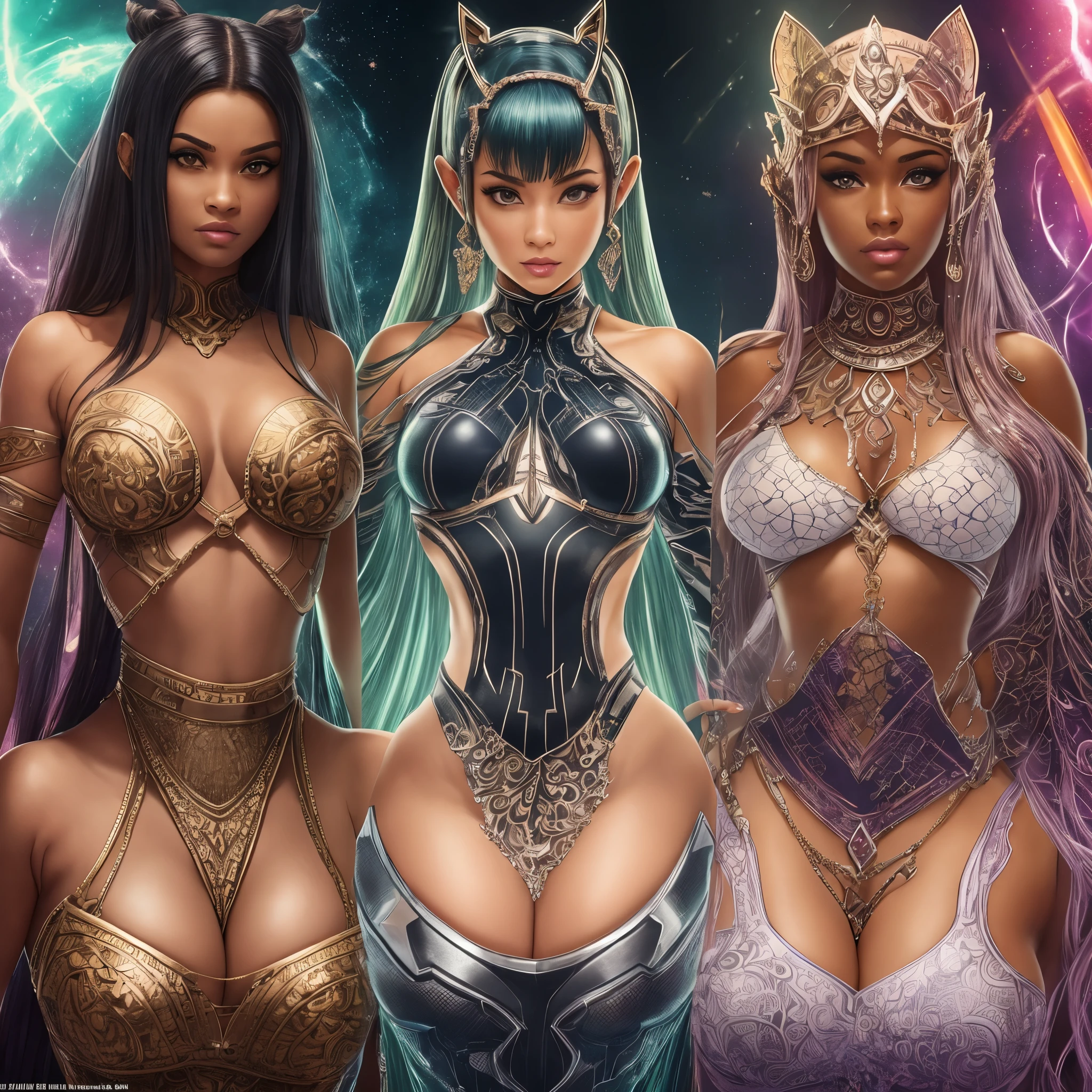 stunning female African - American GODDESS cast of the original "TRON" film. body like Jamie Namulema, Laci Kay Somers, Blac Chyna, Hanardy Hawa, Sarena Williams. Womanly, Womancore, curvaceous simplicity, detailed texture, balanced kodak coloring showing the famous Light Cycle creation scene --auto --s2