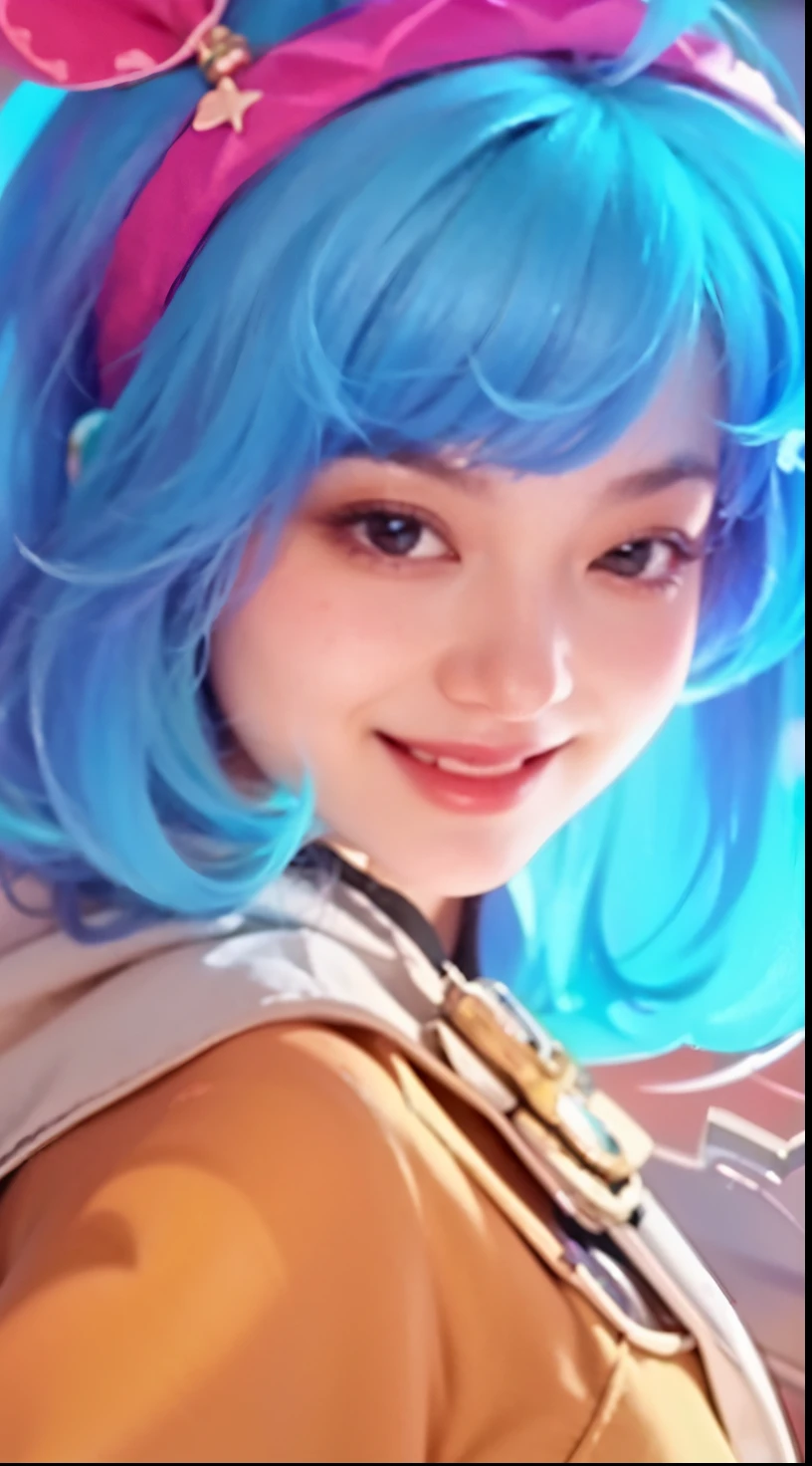 (photorealistic:1.4), best quality, masterpiece, ultra high res, 1girl, (detailed face:1.2), (detailed eyes:1.2), (detailed hair:1.2), (detailed clothes:1.2), 4k, (detailed color:1.2), closed right eyes, smiling