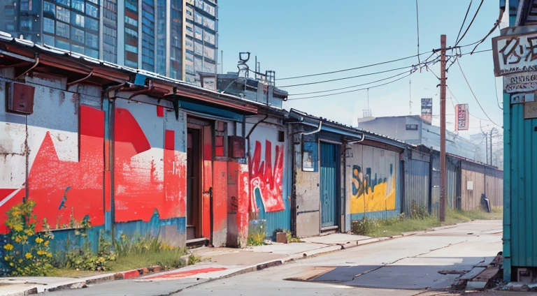 (scenery, En plein air, skye:1.2), Masterpiece, Best Quality, beatiful face, 8K, absurdress, (Rusty metal signs:1.2), concrete wall, cables, Six, Fences, Wall paint, graffiti, From directly above, perspective, Depth of field, HDR, (bleach bypass, ginnokoshi:0.8), Cinematic lighting, Professional lighting, очень темные тени sceneryа, High contrast, sharp-focus, hight resolution, photografic, A hyper-realistic, Ultra Detailed, sharp details, finely detail
